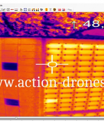 Inspection de panneaux photovoltaïques par drone